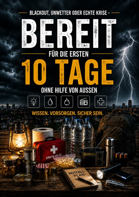 Buchcover: Krisenfest – Der BBK-Ratgeber für Ihr Zuhause von Oliver Donzyk